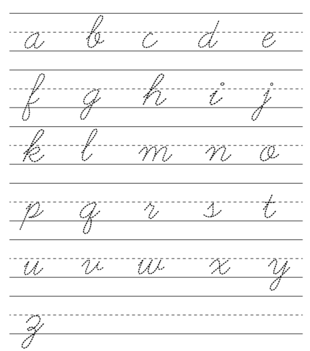 Alphabet Handwriting Practice - Free Kindergarten English ...